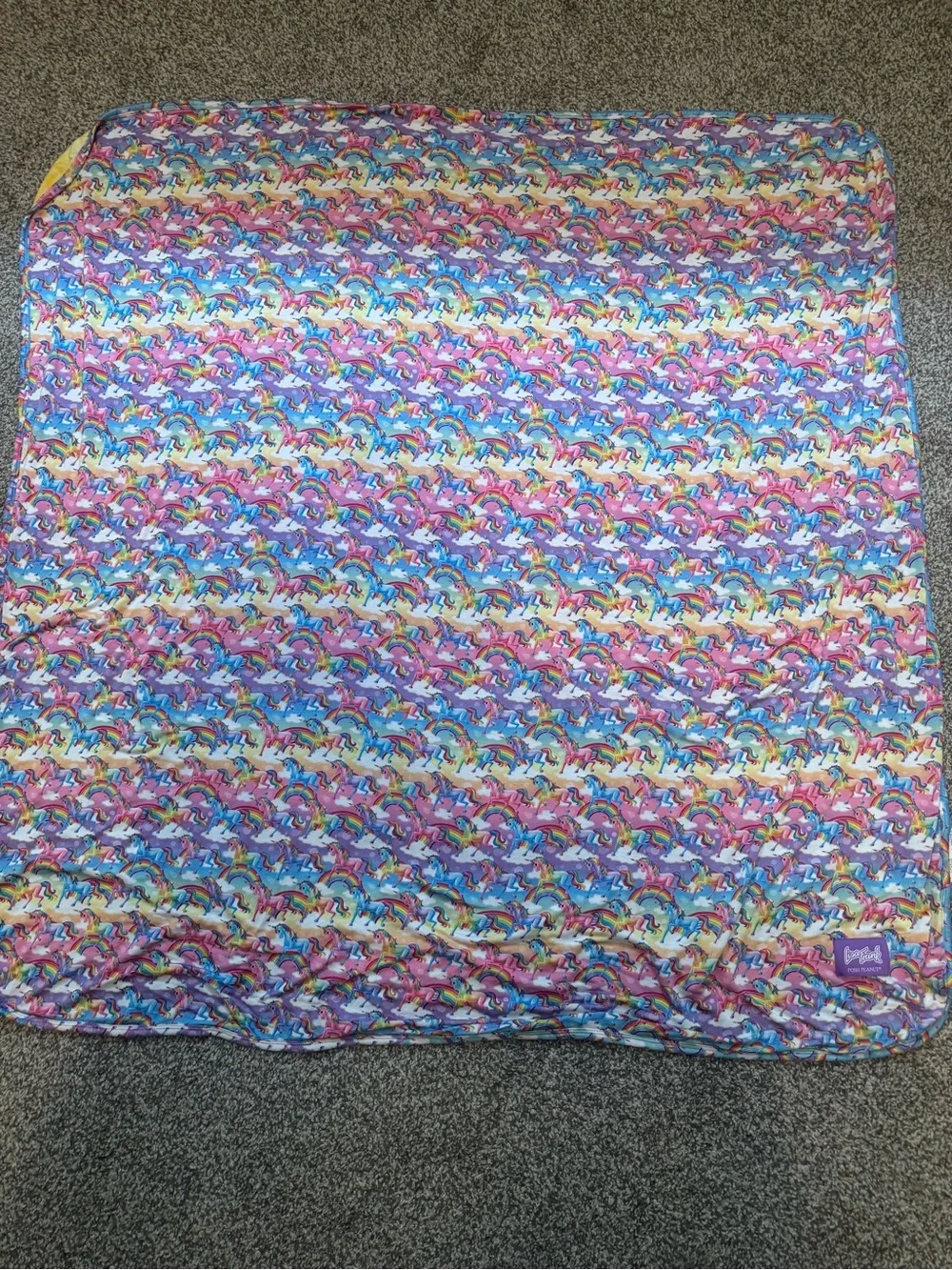 Posh Peanut Lisa Frank Markie Magic & Clouds Patoo Blanket